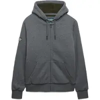 Superdry pour homme. M2014583A Sweat à capuche et fermeture éclair Borg Lined gris (XXL), Casuel, Coton