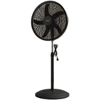 OEM Ventilateur, polyvalent (3-en-1), réglable en hauteur, couleur noire