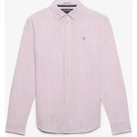Superdry Femme Chemise Oxford Slim Manches Longues White Taille: 38