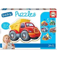 Sonstige Verlage Puzzles Educa. Puzzles pour bébés Véhicules 2x2/2x3/4 Teile