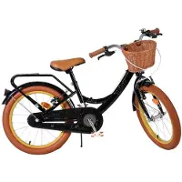 Volare Vélo enfant Ashley - Fille - 18 pouces - Noir - Deux freins à main