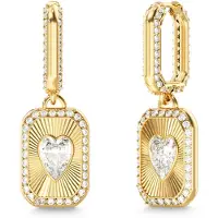 GUESS Boucles d'oreilles 'CRYSTAL LOVE' or / transparent