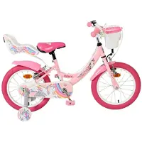 Volare Vélo enfant Unicorn - Fille - 16 pouces - Rose - Deux freins à main