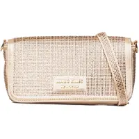 Marc Ellis Sac bandoulière marron pour femmes, orné de strass, avec chaîne amovible, marque