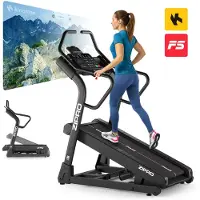 Zipro Tapis de course électrique Shred | Inclinaison de -5 % à 40 % | Pour l'escalade | 12 programmes d'entraînement | Vitesse maximale 16 km/h