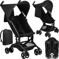 Momi GRACE Poussette - Sac à dos, Léger 5.65 kg - Noir