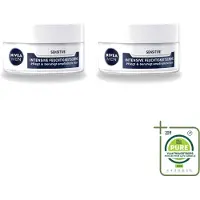 Nivea 2 x Crème visage intensive pour peaux sensibles Men - 50 ml - Lot de 2