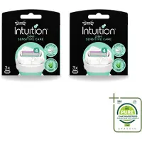 Wilkinson 2 lames de rechange Intuition Sensitive Care, adaptées aux peaux sensibles - Grand format - 2 pièces