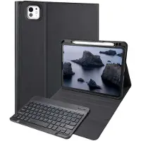 Accezz Étui de tablette Bluetooth Clavier pour Apple iPad Pro 11 (2025) M5 / (2024) M4 - QWERTY / NL - Noir