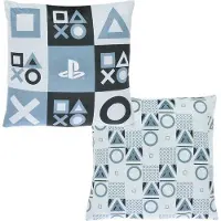 Unyqoos Coussin décoratif pour PlayStation – coussin en polyester imprimé, idéal pour décorer un canapé ou une chambre, cadeau pour les fans