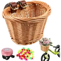 Merkloos Solidchoice - Sacoche de vélo amovible pour enfants, avec sangles en cuir
