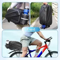 Markenlos Sacoche de vélo multifonctionnelle d'une capacité de 10 litres, imperméable et réfléchissante, idéale pour le vélo et les courses