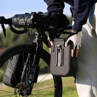 Markenlos Sacoche de fourche étanche de 6 litres, avec fixation rapide - Sacoche pour scooter et vélos de randonnée