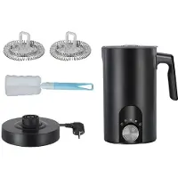 OEM Mousseur à lait, 5 fonctions, design en acier inoxydable, couleur noire