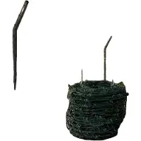 OEM Fil de fer barbelé, en fer durable, longueur de 100 mètres, couleur argent