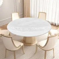 Merkloos Nappe ronde, résistante aux intempéries, de 122 cm de diamètre, avec élastique, pour une utilisation en extérieur