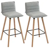 StarTech.com Ensemble de 2 tabourets de bar - Tabourets avec dossier - Assise rembourrée - Structure en métal - Repose-pieds - Dimensions : 48x48x99,5 cm - Couleur : vert armée