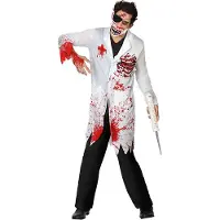 Atosa Déguisement De Docteur Zombie Ensanglanté