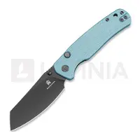 Bestechman Couteau pliant Cicada TLL - PVD - G10, misty blue