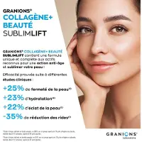 Granions - Sublimlift - Collagene Marin - Acide Hyaluronique - goût Chocolat 300 g Poudre Pour La Préparation D'Une Solution