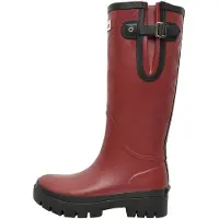 Barbour Bottes en caoutchouc 'Leighton' bordeaux / noir