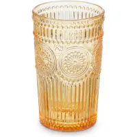 Relaxdays 4x verres vintage, Verres, Multicolore, Transparent