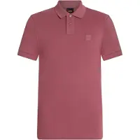 BOSS Passenger 10256683 Orange Short Sleeve Polo Rouge S Homme