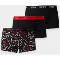 HUGO Boxers rouge / noir / blanc