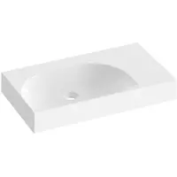 Ravak Lavabo pour meuble Lite marbre blanc 80 mm XJXP1380001