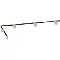 LEDVION spot rail LED 3m monophase Beige 5 spots sans ampoule GU10