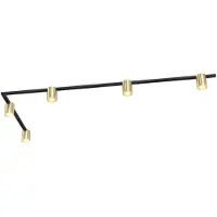 LEDVION spot rail LED 3m monophase Or 5 spots sans ampoule GU10