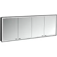 Emco prime Armoire de toilette avec éclairage, 2000 mm, 4 portes, modèle encastré, 949713599