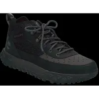 Timberland pour garçon. TB0A66QG0151 GreenStride Motion 6 low top lace-up leather mountain shoes black (36), Cuir, Noir, Plat, Lacets, Casue