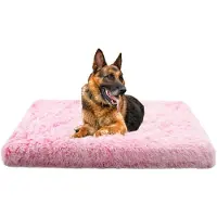 Sonstiges Coussin moelleux pour chien avec mousse à mémoire de forme, orthopédique, lavable, antidérapant, rose, 40x30x5 cm