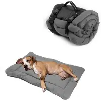 Merkloos Coussin pour chien, imperméable - Portable/Pliable - Antidérapant - Doux - 90 x 60 cm - Facile à nettoyer - Tapis pour chien