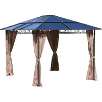 Merkloos 4 panneaux latéraux pour pergola de type "hardtop" de 3 x 3,6 mètres