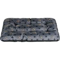 Merkloos Elzusha - Coussin pour panier de chien, tapis, matelas, imperméable et lavable - Noir/Gris, taille M