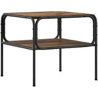 Syfax Table d'appoint en bois de récupération, dimensions 100 x 50 x 46 cm, matériau : bois composite