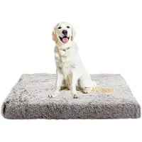 Sonstiges Matelas orthopédique pour chien, antidérapant, lavable, couleur kaki, dimensions 120x80x10 cm