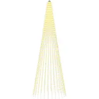 vidaXL Éclairage de sapin de Noël avec piquets pour sol, 1148 LED