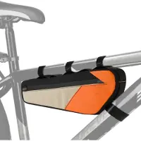 Merkloos Porte-vélos pour cadre, tube central étanche avec bandes réfléchissantes