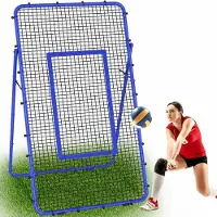 Merkloos Filet de rebond pour volleyball, réglable, dimensions 2,2 x 1,2 m, équipement d'entraînement pour volleyball