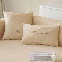Sonstiges Housse extensible universelle pour canapé, adaptée aux canapés 1, 2, 3 ou 4 places, en forme de L, couleur café clair, dimensions 45x45 cm