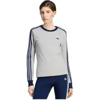 Adidas Originals T-shirt à Manches Longues 3 Stripes Slim