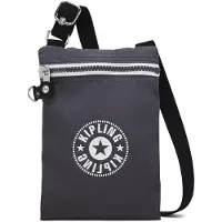 Kipling Sac à bandoulière 'Afia Lite' gris foncé / blanc