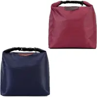 OEM Petite pochette à fermeture éclair - 2 pièces (rouge et bleu) pour les courses, le déjeuner, l'école et le bureau