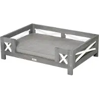 Markenlos Canapé pour animaux de compagnie, tapis pour chiens, canapé pour chats, lit pour chiens, avec coussin, pour intérieur, canapé moderne pour petits et moyens chiens, rembourrage doux, lavable