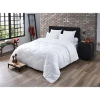 Merkloos Couverture de lit anti-acariens, 140x200 cm, en coton-polyester, idéale pour les personnes allergiques