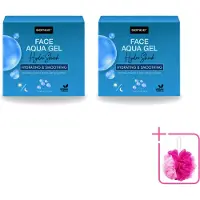 Sence 2 x Crème hydratante quotidienne Aqua Gel Hydro Shock 2-en-1, 50 ml - Pack économique - 2 pièces