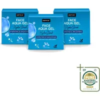Sence 3 x Crème hydratante Aqua Gel Hydro Shock 2-en-1, 50 ml - Pack économique - 3 pièces